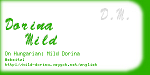 dorina mild business card
